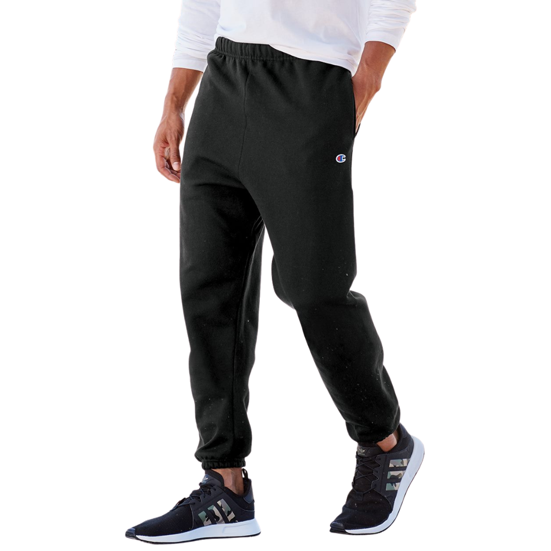 Champion Reverse Weave Black Sweatpants