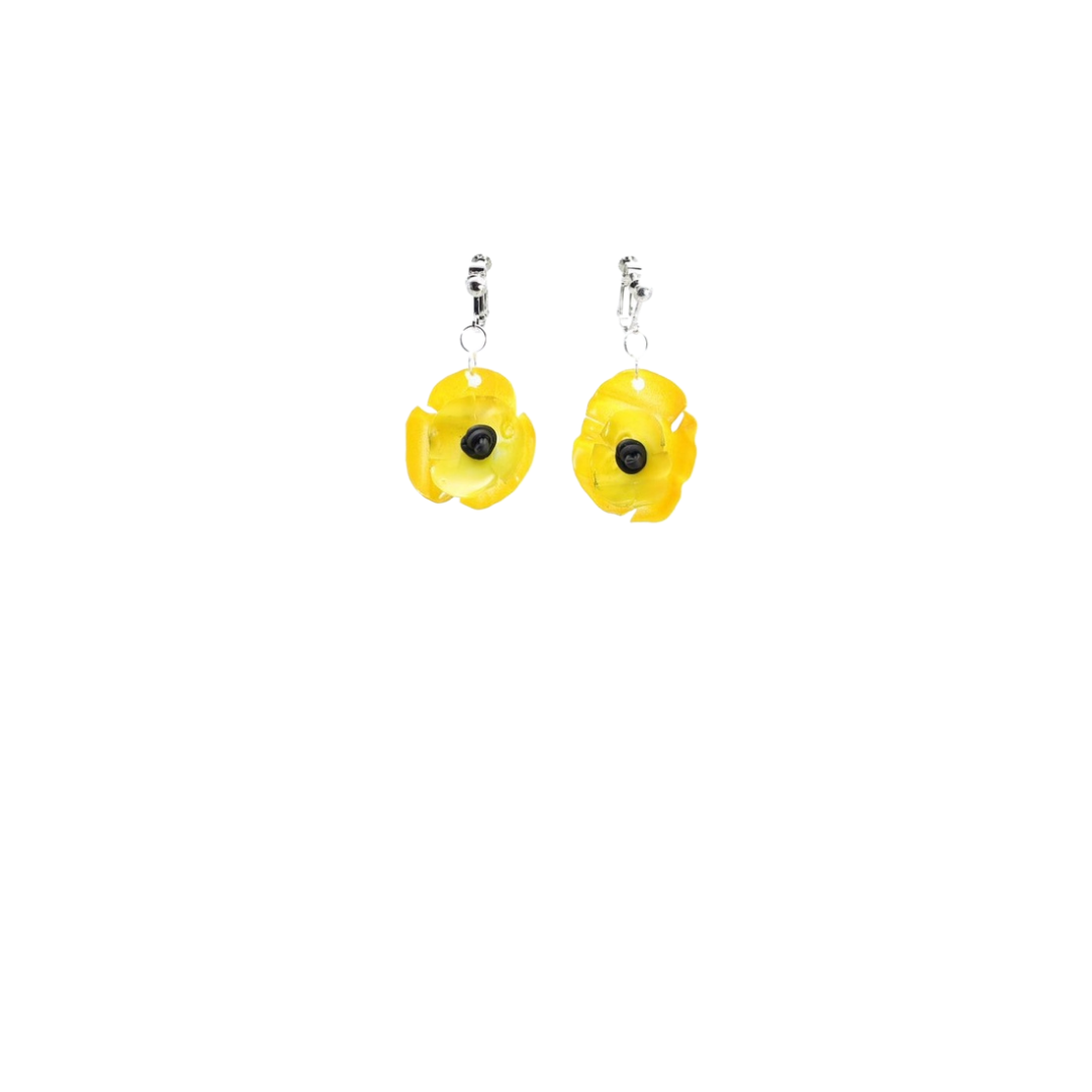 Clip on Hanging Poppy Flower Earrings - Yellow
Upcycled plastic bottles Hand cut Hand painted Metal clip ons Length: Approximately 5 cm Available colours & Product codes: Hand painted Green - CER2168-01 Hand painted Red - CER2168-03 Hand painted Yellow - CER2168-04 Made in China
Clip on Hanging Poppy Flower Earrings - Yellow
Upcycled plastic bottles Hand cut Hand painted

Metal clip ons


$35
$35
$35
earrings, jewelry, jianhui london earrings, jianhui london jewelry, jianhui london yellow earrings, sustain