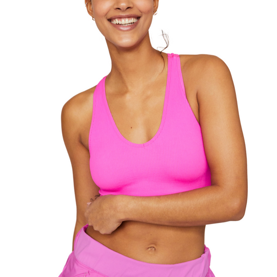 Free Throw Crop Top - Magenta
Meditate or make a move in this ribbed compression fit crop featuring a V-neck racerback design that keeps you feeling secure as you work out. Can be worn with or without a bra for extra support Formfitting silhouette Stretch fit FP Movement A destination for the life well-lived, Free People Movement offers performance-ready activewear, practice-perfect styles and beyond-the-gym staples. We believe in the power of community, in supporting and lifting each other up and always #m