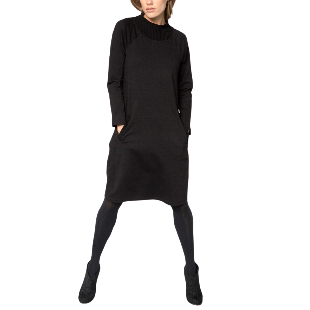 Mock Neck Dress - Black
This is your new, "go to dress," this season! Perfect with short booties or tall boots. The mock ribbed turtleneck and ribbed pocket openings make this a must have in your closet and suitcase! Made in Israel 60% Viscose, 34% Nylon, 6% Elastane Gentle Cycle Cold, Lay Flat To Dry, Cool Iron If Needed.
Mock Neck Dress - Black
The mock ribbed turtleneck and ribbed pocket openings make this a must have in your closet and suitcase! 
D716B

$179.99
$179.99
$179.99
alembika size chart, black