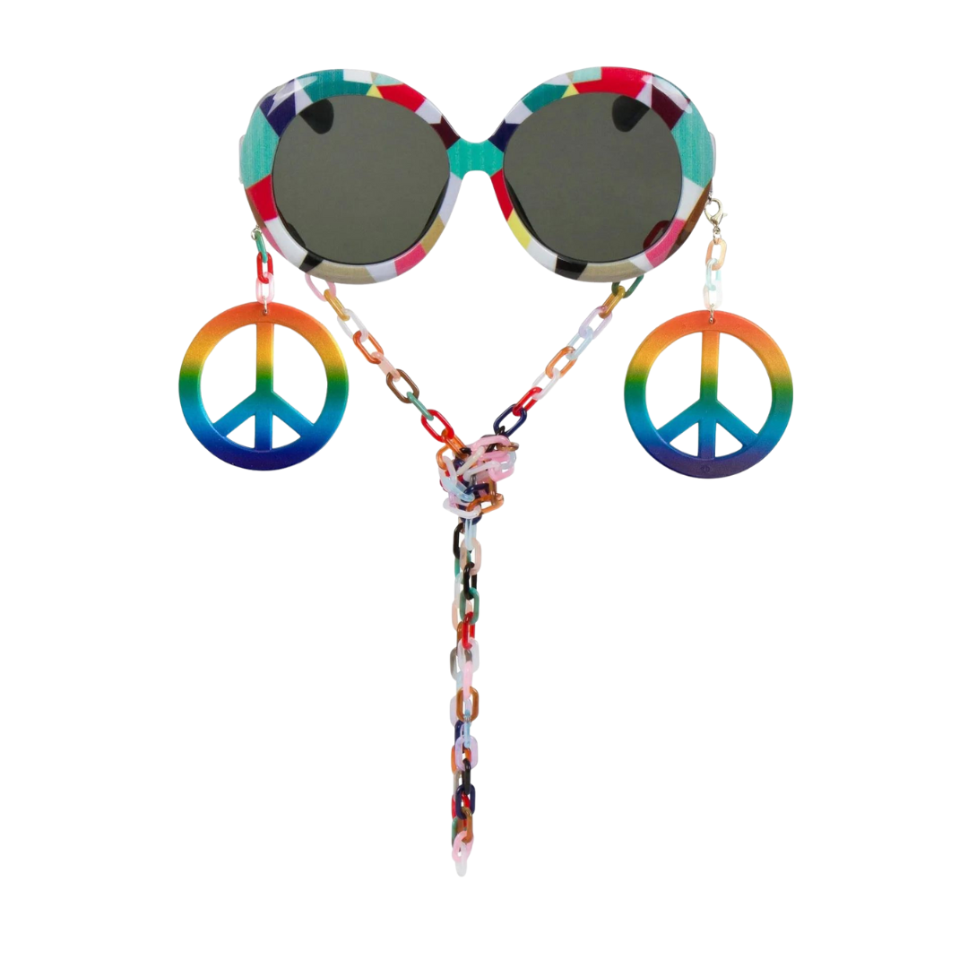 Peace Love & Fabulous Sparkle Pop Sunglasses