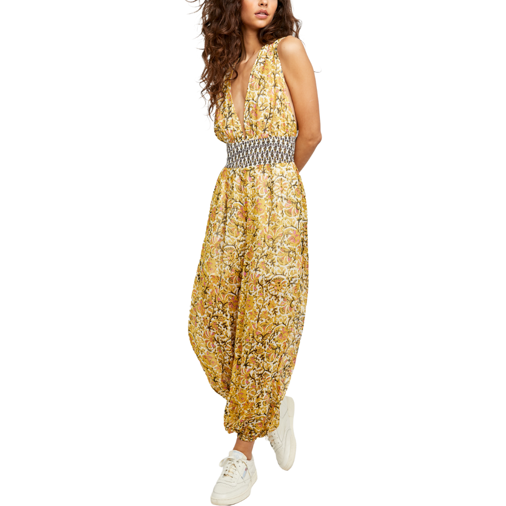 Maria's Soft Yellow Jumpsuit - Free People
Maria's Yellow Jumpsuit Free People's femme and floral one piece from our easy feeling jumpsuit. Sleeveless and cinched at the waist and bottom of the leg. Flowy silhouette and great for any event this spring & summer. Care/Import Hand Wash Cold Import
Maria's Soft Yellow Jumpsuit - Free People
Maria's Yellow Jumpsuit Femme and floral one piece from our easy feeling jumpsuit. Sleeveless and cinched at the waist and bottom of the leg. Flowy silhouette 
OB1204345
195