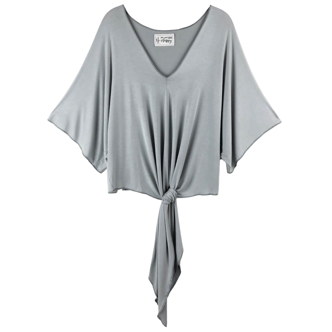 Paige Tie Front Kimono Sleeve Top
Feel Zenful in our relaxed, loose fitting, Tie Front Kimono. Each garment is adorned with an unique, inspirational sentiment. Our exclusive fabric is made from the softest Rayon/Spandex material. Our solid Stone fabric is a light, soft, airy, grey hue. One of a kind, CirclePai shape, exclusive, handmade, Rayon/Spandex Care:: Hand Wash Cold
Paige Tie Front Kimono Sleeve Top
Feel Zenful in our relaxed, loose fitting, Tie Front Kimono. Each garment is adorned with an unique, i