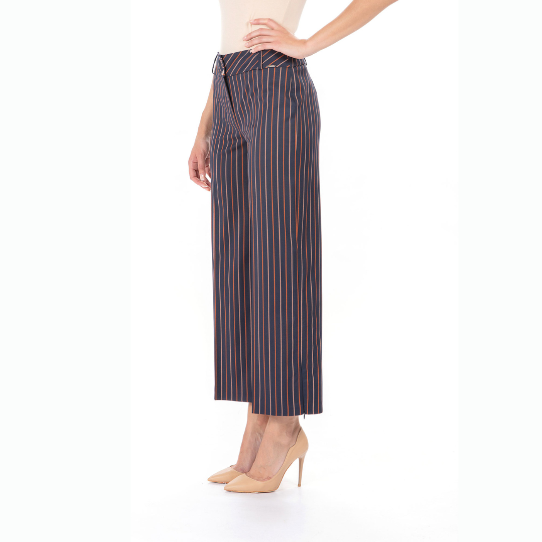 Striped Trouser - Crop Length Pant