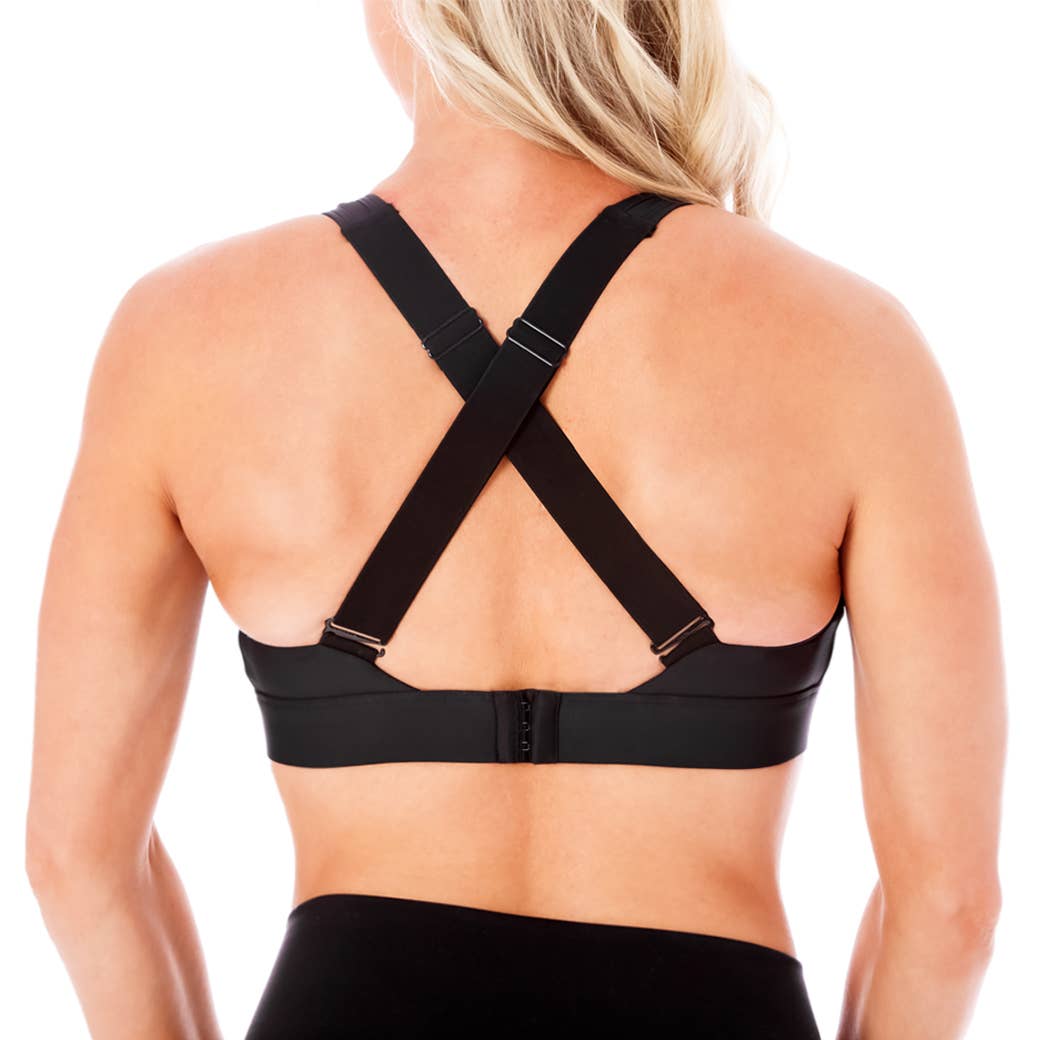 Athena 2.0 Nursing Sports Bra - High Impact
The Athena 2.0 now has a more firm fit fabric to allow for the utmost support, smooth transition from adjustable straps to fabric over the shoulders to allow for the most comfortable fit as well as we added a convertible back! Wear the adjustable straps criss crossed or keep them vertical for an everyday bra.The Athena 2.0 Nursing Sports Bra was designed for mid-high support and coverage. Mid-High Impact Support Extra coverage on top and sides Remove-able cups (or