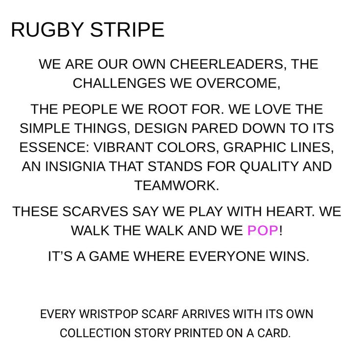Wristpop - Black Rugby Stripe - 100% Artificial Silk
Our 100% Art Silk Black Rugby Stripe print is machine wash cold & hang dry or dry clean. Wristpop Apple Watch Connectors available for Apple Watch Series 1, 2, 3, 4, 5. In Stainless Steel, Rose Gold, Black, Gold. Sizes 38mm, 40mm, 42mm, 44mm. 100% Satisfaction Guaranteed!
Wristpop - Black Rugby Stripe - 100% Artificial Silk
Our 100% Art Silk Black Rugby Stripe print is machine wash cold & hang dry or dry clean. Apple Watch Connectors available for Apple