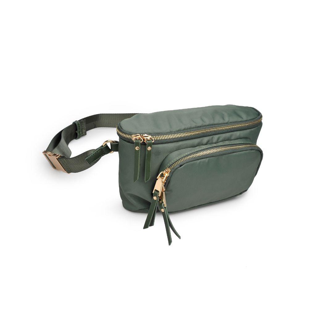 Double Take Belt Bag - Olive
Your life is multi-dimensional. Shouldn’t your accessories be too? With the Double Take belt bag, you’ll be hands free and able to catch every opportunity that comes your way. Item Type: Belt Bag Material: Nylon Closure: Zipper Adjustable Strap Drop: 17" Interior Details: Water repellant nylon lining; 1 zipper compartment; 1 slip pocket Exterior Details: 1 Zipper compartment and 1 Front zip pocket; 1 back slip pocket with snap closure Dimensions: 9.5" L x 3.75" W x 5.5" H
Double