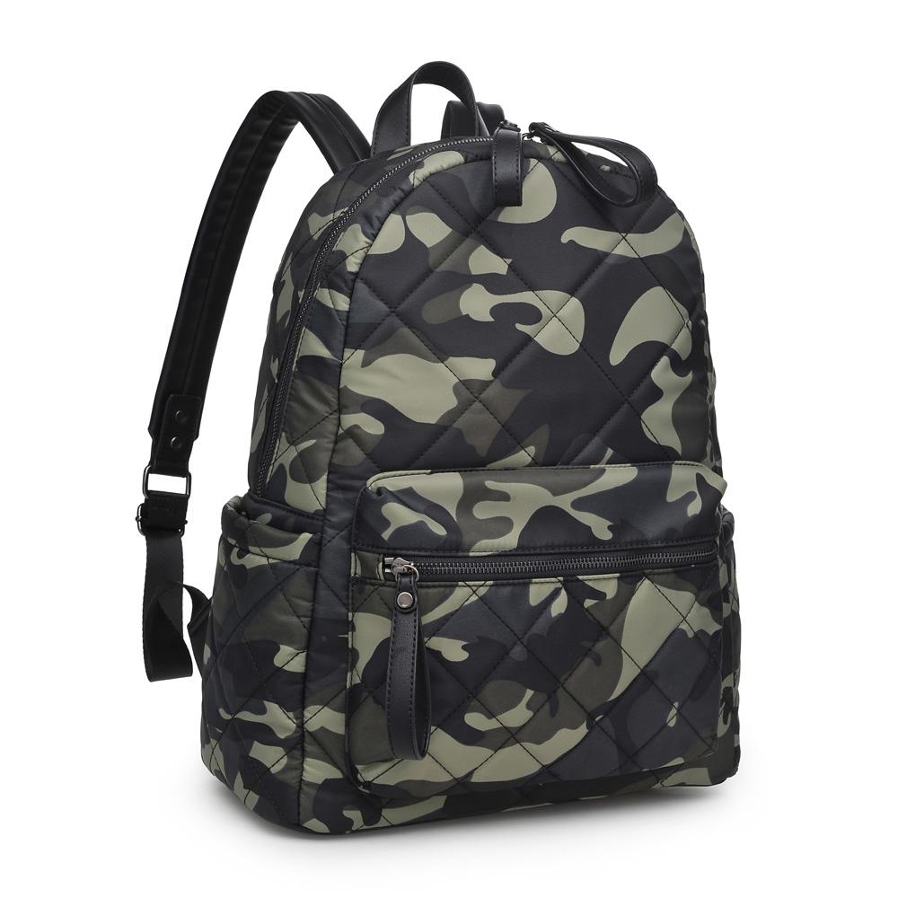 Motivator Water Repellent Backpack - Camo
Be the best version of you! The Motivator backpack is equipped with two exterior side pockets for whatever fuels you, plus a key ring and interior pockets so you never have to think twice about what's where. Crafted from performance water repellent nylon, this is one backpack that will always keep pushing as hard as you do. Item Type: Backpack Material: Nylon Closure: Zipper Handle Drop: 11" Exterior Details: Quilted Design, 2 side slip pockets with snap closure, 1