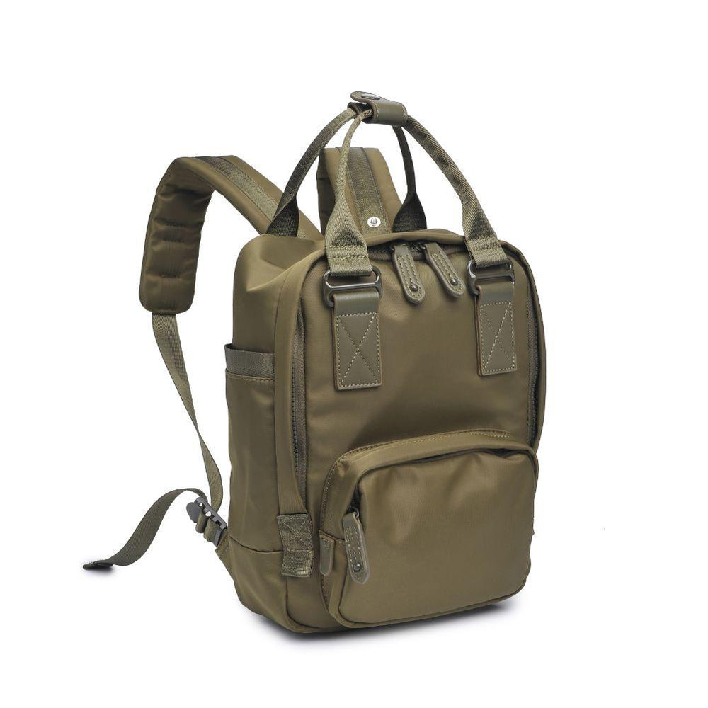Iconic Backpack Small - Olive
Make your mark on the world by making the most of each day. Waking up on the right side of the bed and seeing the glass as half full are mindsets that make you iconic. Live with a focus on the future. Your backpack should be the only reason you look to see what’s behind you. Item Type: Backpack Material: Nylon Closure: Zipper Handle Drop: 4" Exterior Details: Front zip compartment, 2 side slip pockets, 2 back zip pockets, cushioned back panel Inside Features: Water-repellent ny